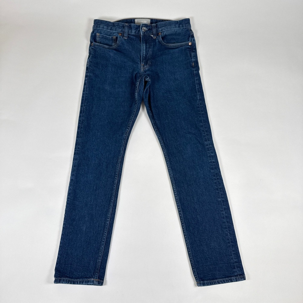 Everlane Jeans Mens 29x30 Blue The Selvedge Slim Fit Organic Cotton Stretch